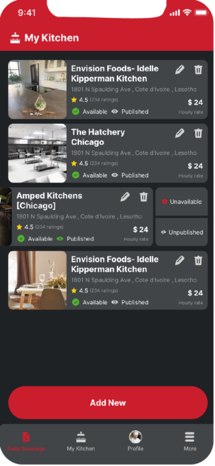 signup host kitchen slider